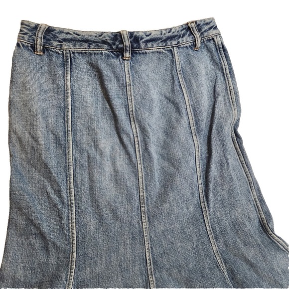 Lauren Jeans Co Ralph Lauren Womens Denim Skirt 4 Midi - Picture 9 of 9